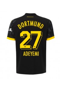 Borussia Dortmund Karim Adeyemi #27 Jalkapallovaatteet Vieraspaita 2023-24 Lyhythihainen
